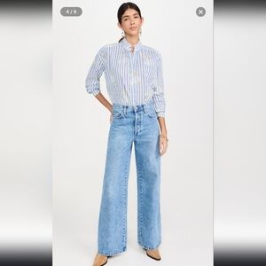 Alix Of Bohemia Kiki Magnolia Stripe Quiet Luxury Boho Tunic, Medium